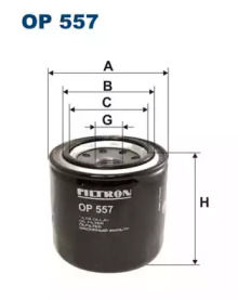OP557 FILTRON Масляный фильтр – фото